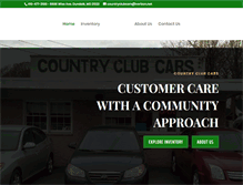 Tablet Screenshot of countryclubcars.net